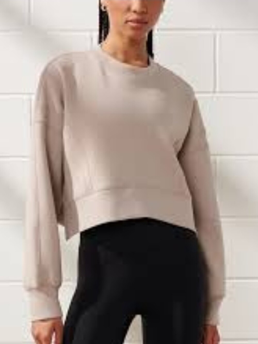 Abercrombie & Fitch YPB neoKNIT cropped crewneck sweatshirt Size Xs
